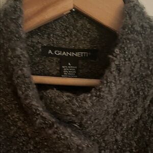 A. Giannetti L Women's Dark Green Teddy Jacket